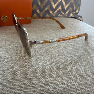 Tory Burch Tortoiseshell and Silver Women's Sunglasses
